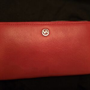 Valentina Vibrant Red Leather Wallet